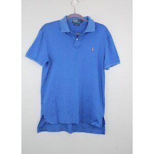 Polo Ralph Lauren Shirt Men's M Blue Polo Pima Interlock Soft Multicolor Pony